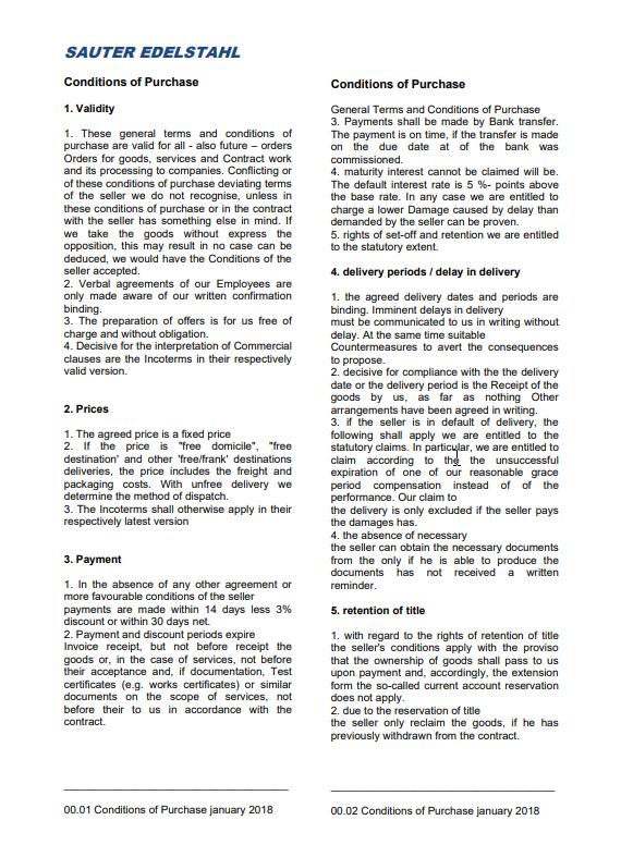 Einkaufsbedingungen EN